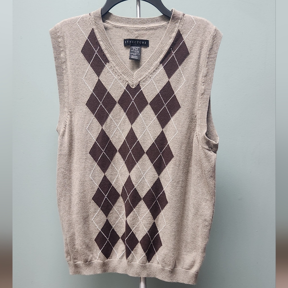 Structure Argyle Sweater Vest